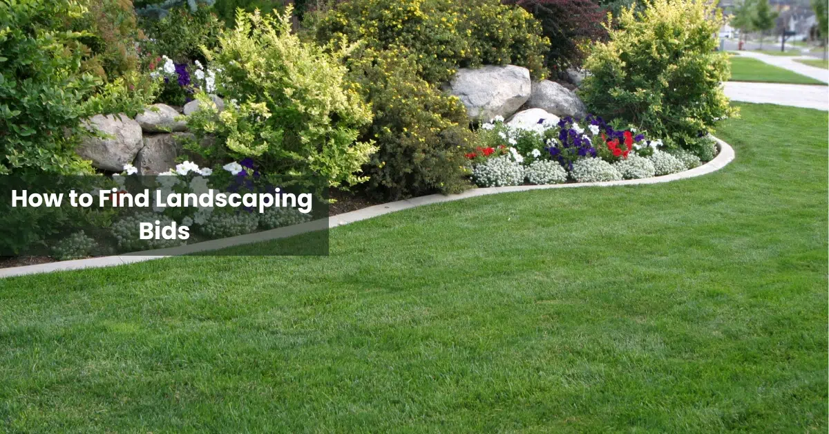 How to find landscaping bids?